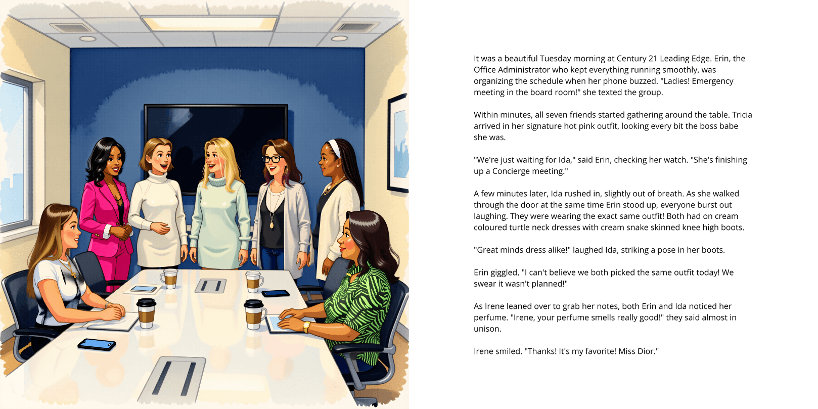 Pages 2-3: Great Minds Dress Alike